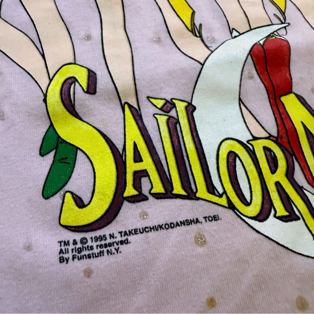 Vintage 90s Dead Stock 1995 Sailor Moon Anime Single Stitch Tshirt - Picture 3 of 10